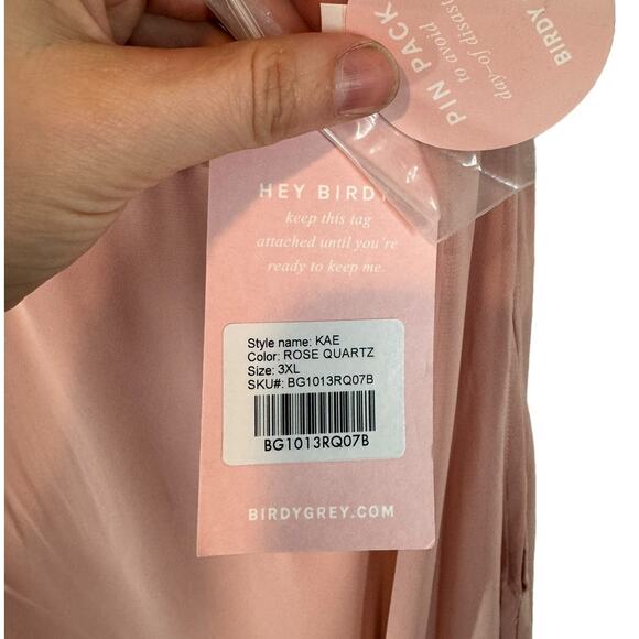 NWT Birdy Grey Kae Bridesmaid Dress in‎ Rose Quartz Pink 3XL - Picture 6 of 9